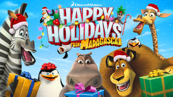 Netflix box art for DreamWorks Happy Holidays from Madagascar - Season 1