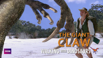 Netflix box art for Walking with Dinosaurs: The Giant Claw